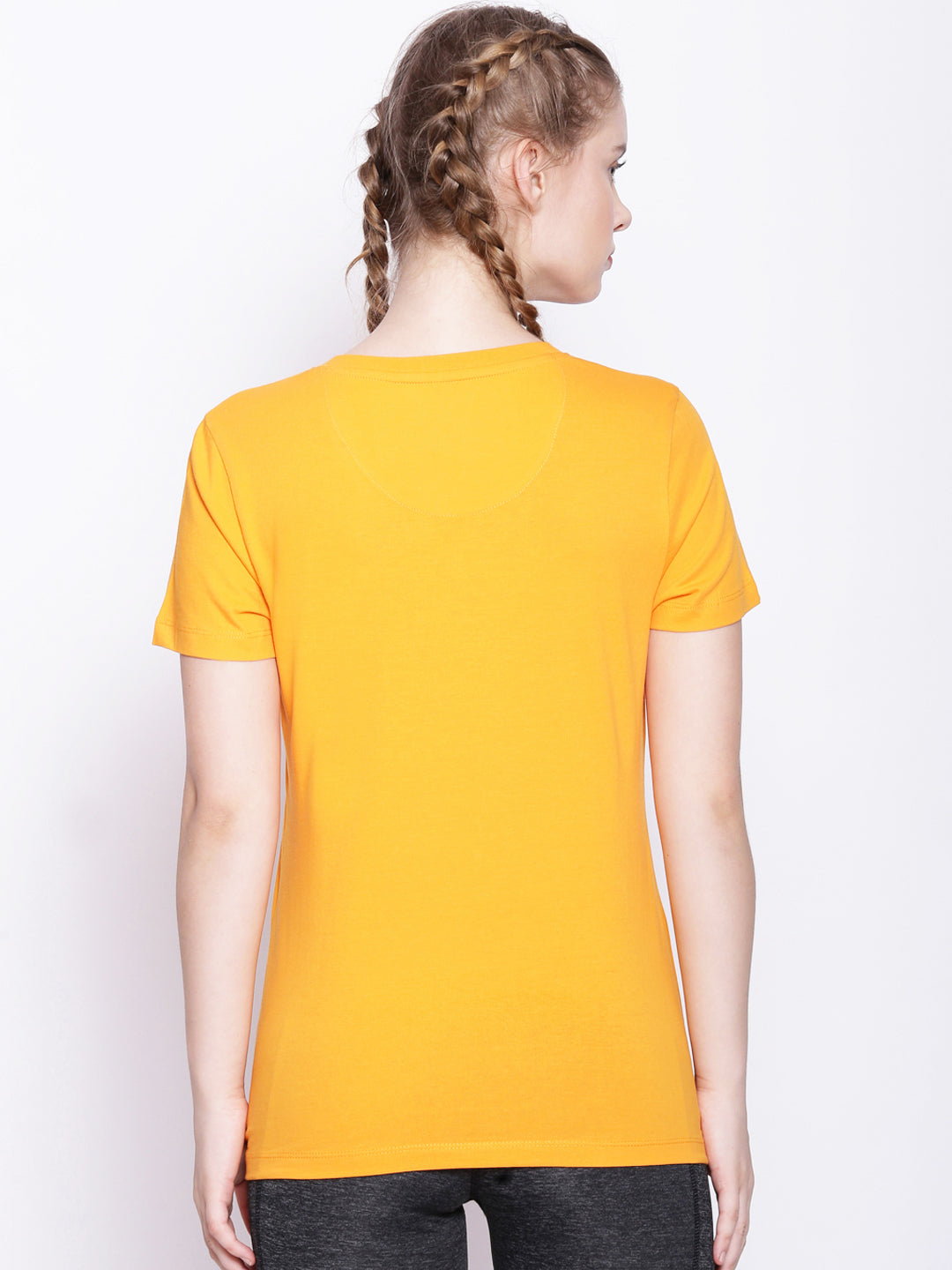 Women'S Premium Cotton Solid V- Neck Half Sleeve T-Shirts