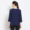 WOMENS PREMIUM COTTON 3/4 SLEEVE V- NECK TOPS