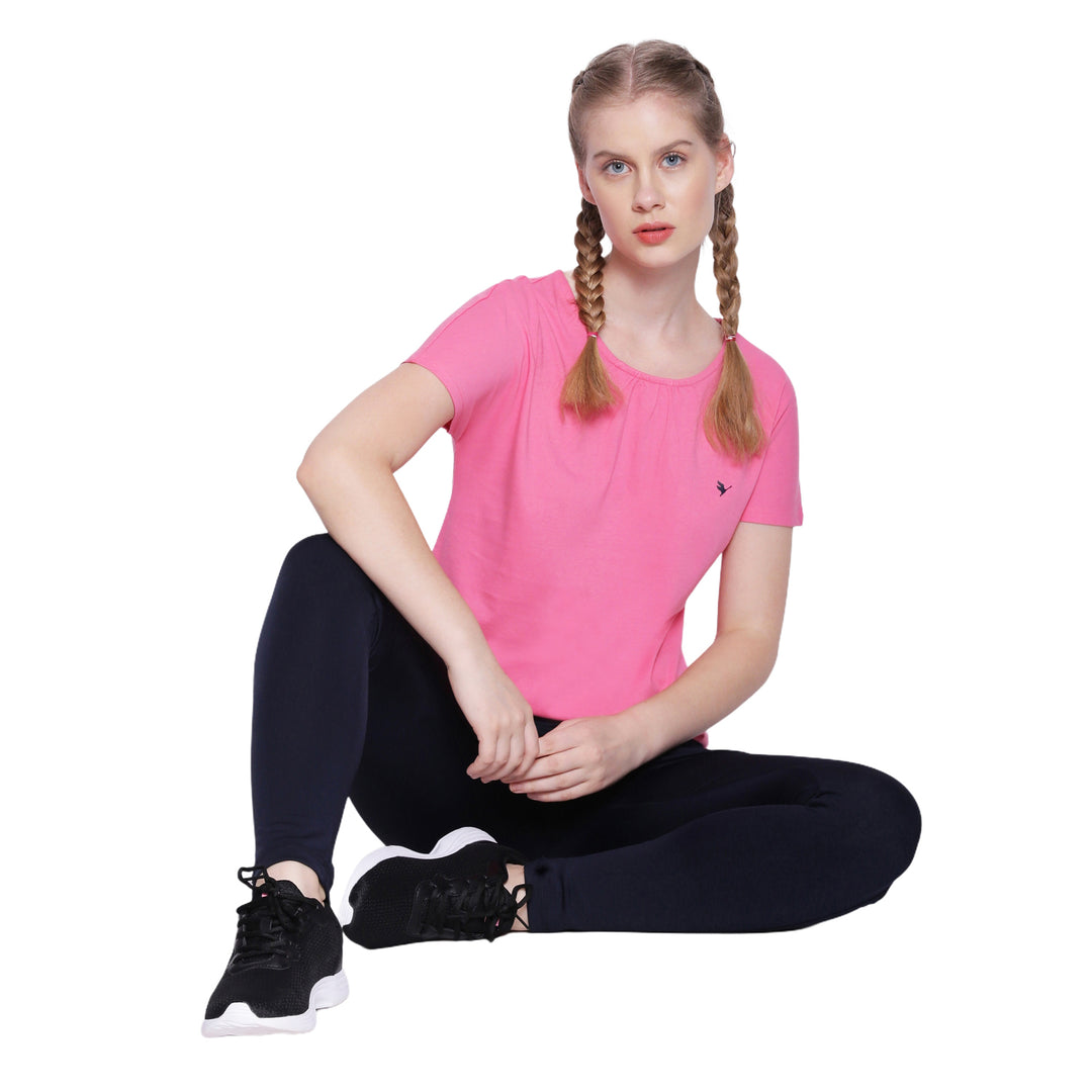 Womens Premium Cotton Half Sleeve Tops