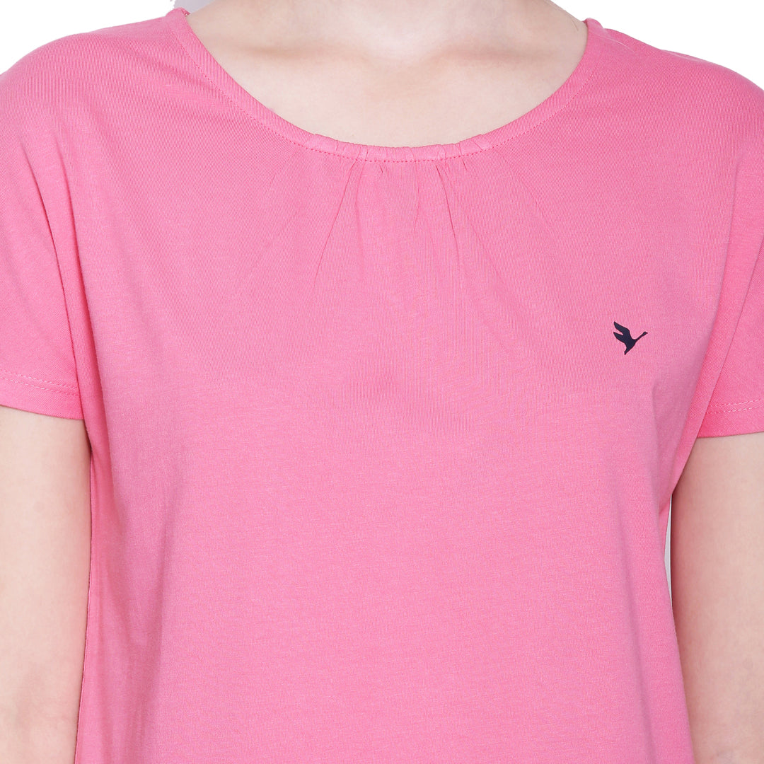 Womens Premium Cotton Half Sleeve Tops