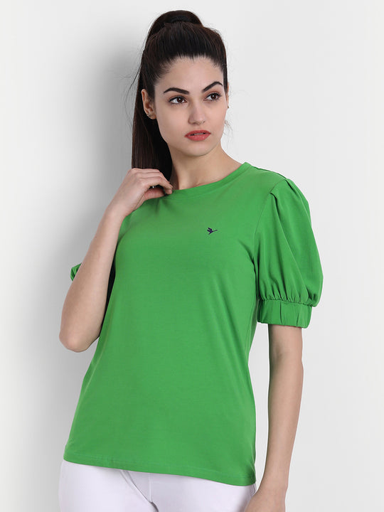 Womens Premium Cotton Volume Sleeve Tops