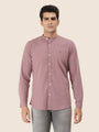 Premium Men'S Crinkle Cotton Shirt | Mauve
