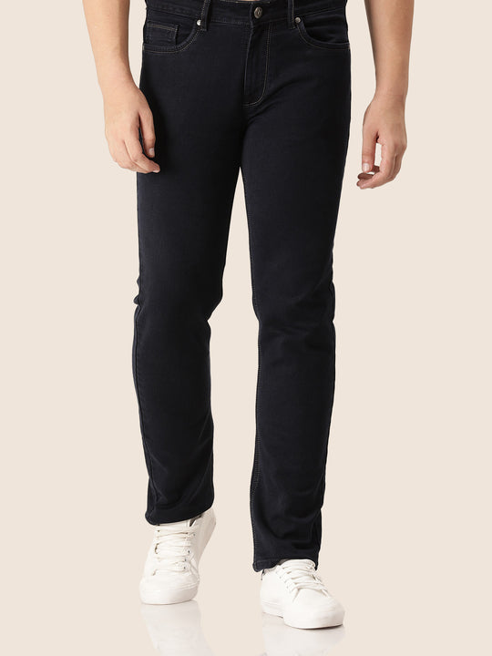 Amswan Premium Men'S Black Classic Fit Jeans