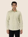 Premium Cotton Lycra Satin Pistachio Green Shirt