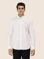 Men'S Premium Cotton Oxford Solid Shirt | White