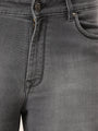 Amswan Premium Men'S Grey Dirty Wash Classic Fit Jeans