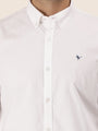 Men'S Premium Cotton Oxford Solid Shirt | White