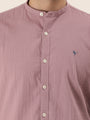 Premium Men'S Crinkle Cotton Shirt | Mauve