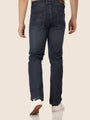 Amswan Premium Men'S Blue Dirty Wash Classic Fit Jeans