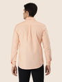 Men'S Premium Cotton Oxford Solid Shirt| Peach