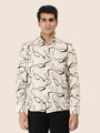 Men'S Premium Rayon Shirt With Abstract Print