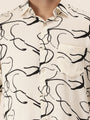 Men'S Premium Rayon Shirt With Abstract Print