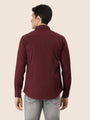 Premium Cotton Lycra Wine Shirt