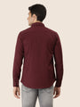 Premium Cotton Lycra Wine Shirt