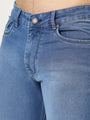 Premium Men'S Blue Medium Wash Relaxed Fit Jeans