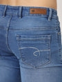 Premium Men'S Blue Medium Wash Relaxed Fit Jeans