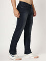 Premium Men'S Blue Dark Wash Relaxed Fit Jeans