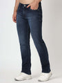 Premium Men'S Blue Dark Wash Relaxed Fit Jeans
