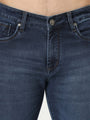 Premium Men'S Blue Mid Wash Relaxed Fit Jeans