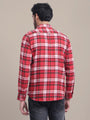 Premium Cotton Red Plaid Flannel Shirt