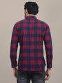 Premium Cotton Maroon Flannel Full Sleeves Shirt