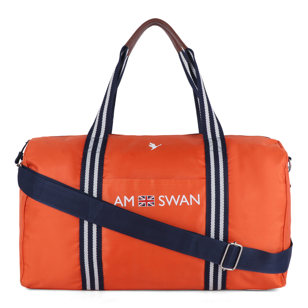 Amswan Unisex Orange Duffle Bag Stylish Versatility For Travel & Beyond