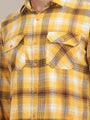 Premium Cotton Yellow Plaid Flannel Shirts