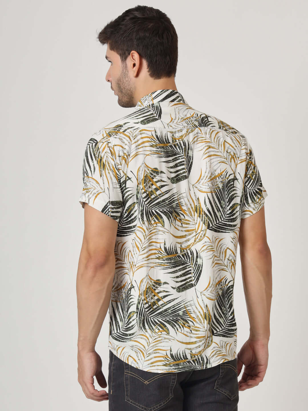 Botanical Print Premium Rayon Shirt