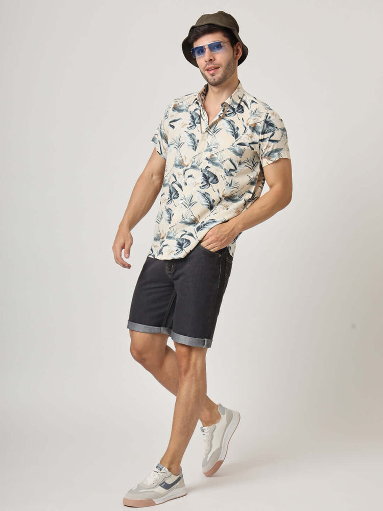 Multicolor Floral Print Premium Rayon Shirt