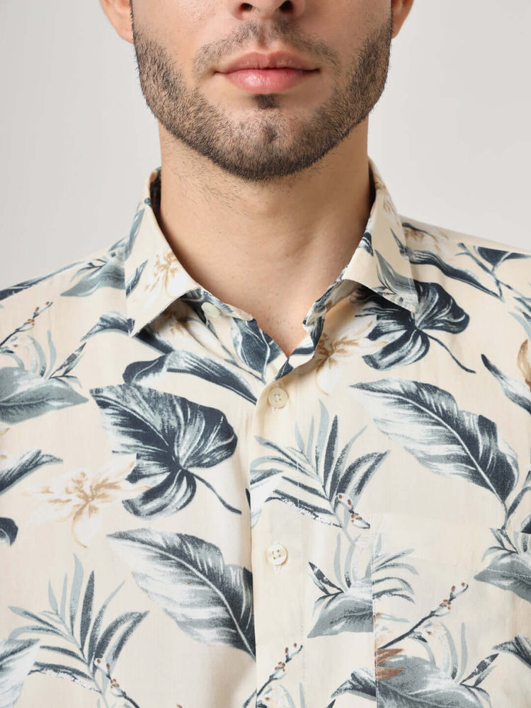 Multicolor Floral Print Premium Rayon Shirt