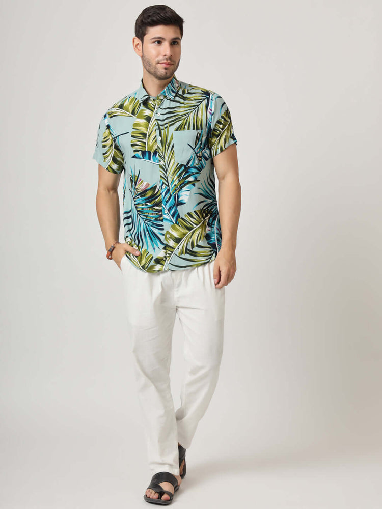 Hawaiian Print Premium Rayon Shirt
