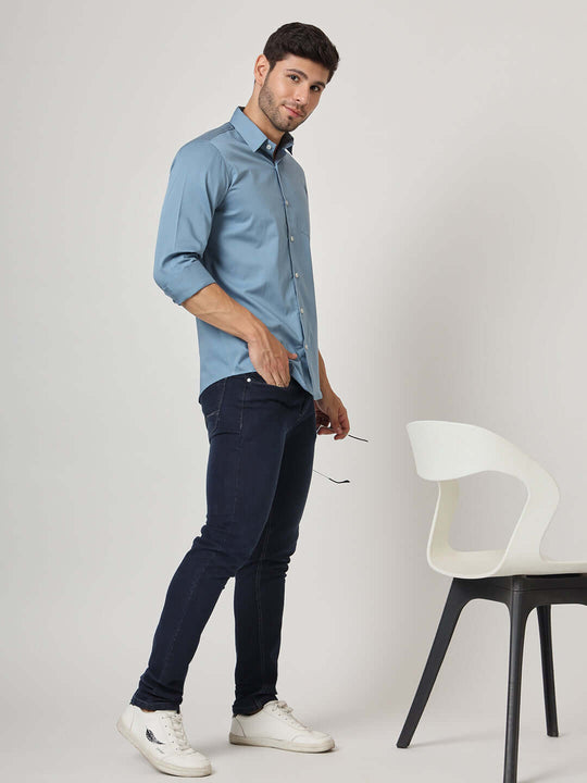 Premium Cotton Satin Shirt