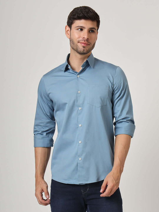 Premium Cotton Satin Shirt