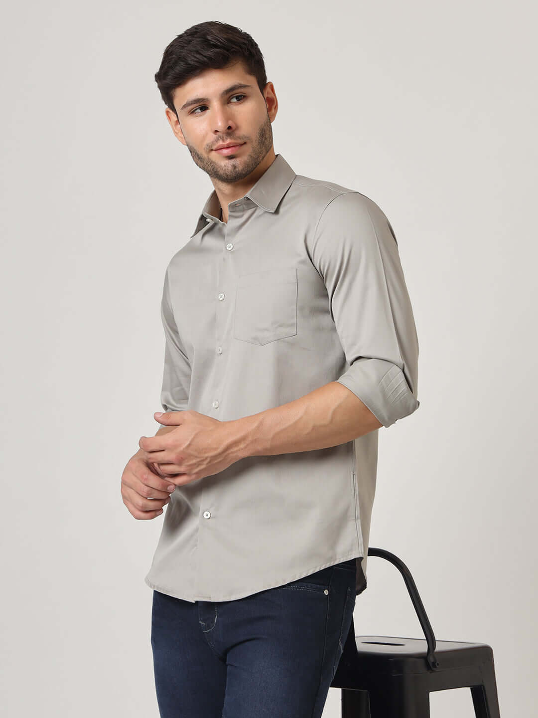 Premium Cotton Satin Shirt