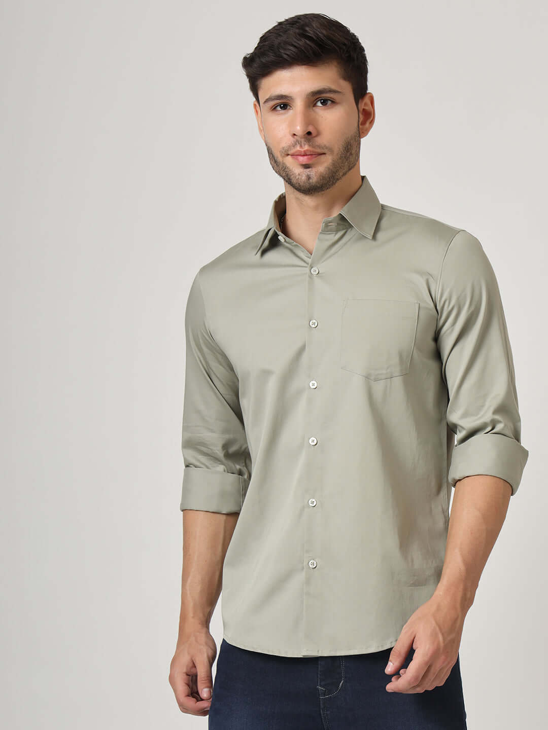 Premium Cotton Satin Shirt