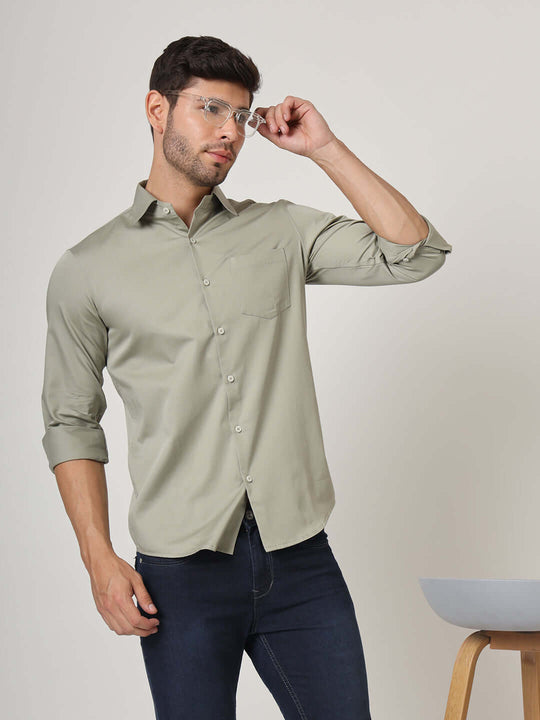 Premium Cotton Satin Shirt