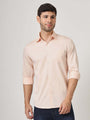 Premium Cotton Satin Peach Shirt