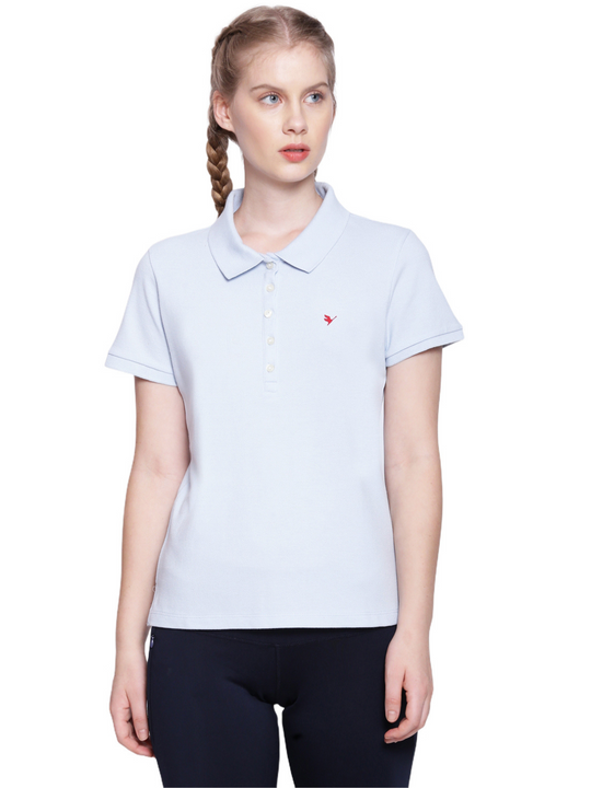 Women's Premium Cotton Solid Half Sleeve Polo T-shirts