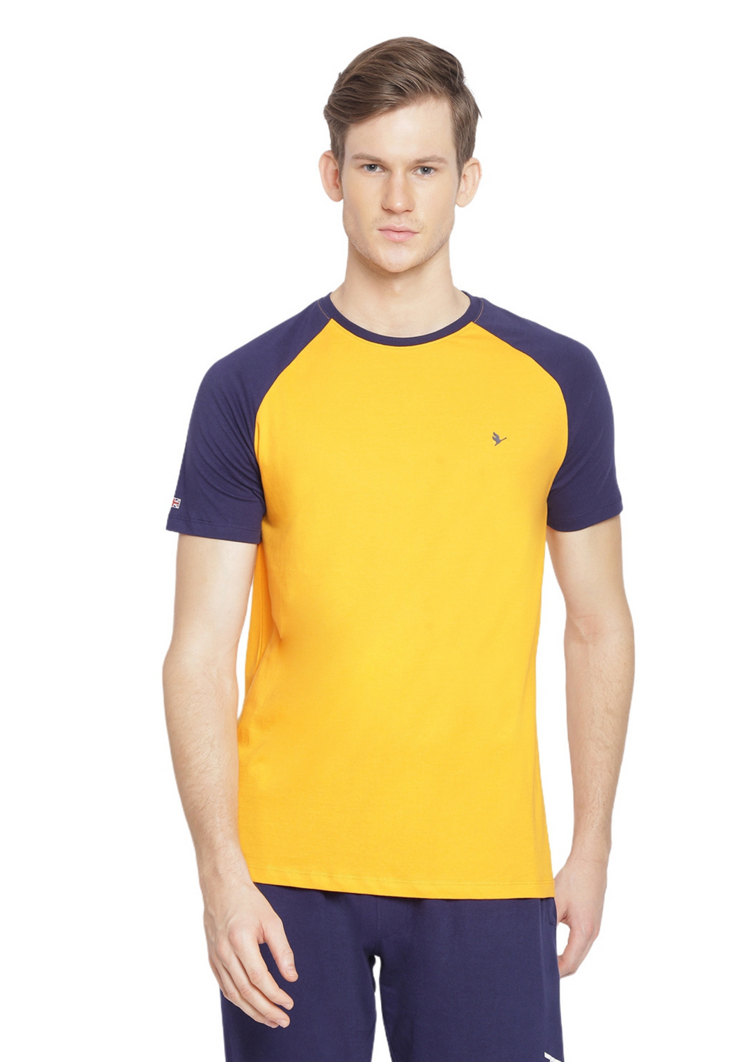 MENS PREMIUM COTTON RAGLAN HALF SLEEVE CREW NECK T-SHIRTS