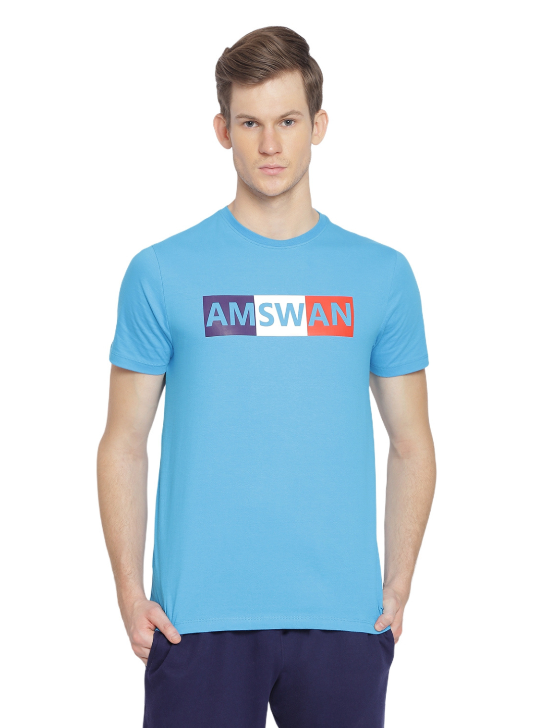 Mens Premium Cotton Printed Half Sleeve Crew Neck T-Shirts