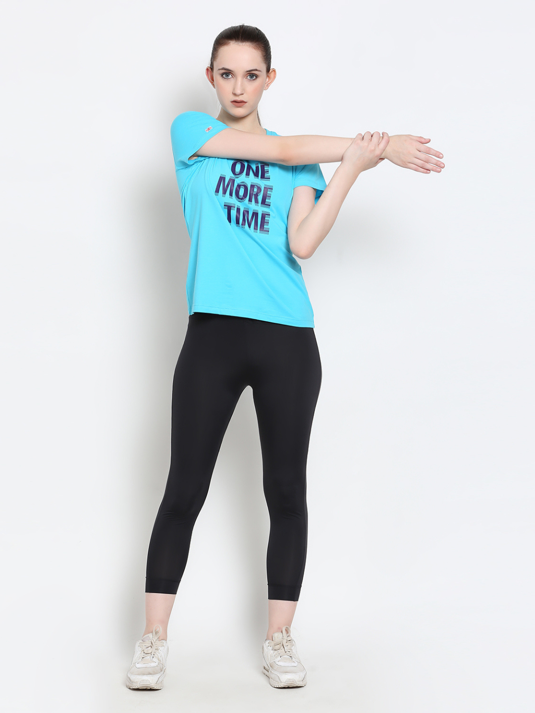 Women'S Premium Cotton Lycra Smart Fit Half-Sleeve Printed Tee