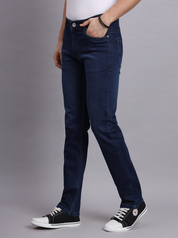 Amswan Premium Dark Navy Denim Jeans For Men