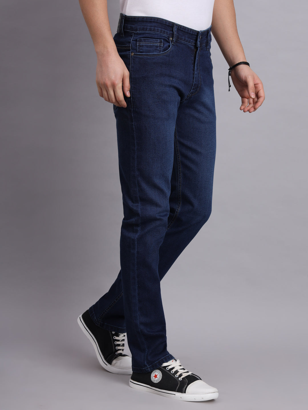 Amswan Premium Dark Navy Denim Jeans For Men