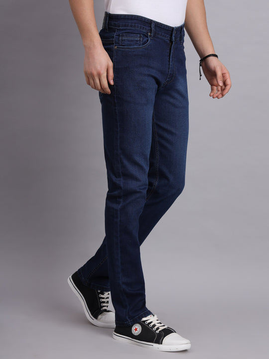 Amswan Premium Dark Navy Denim Jeans For Men