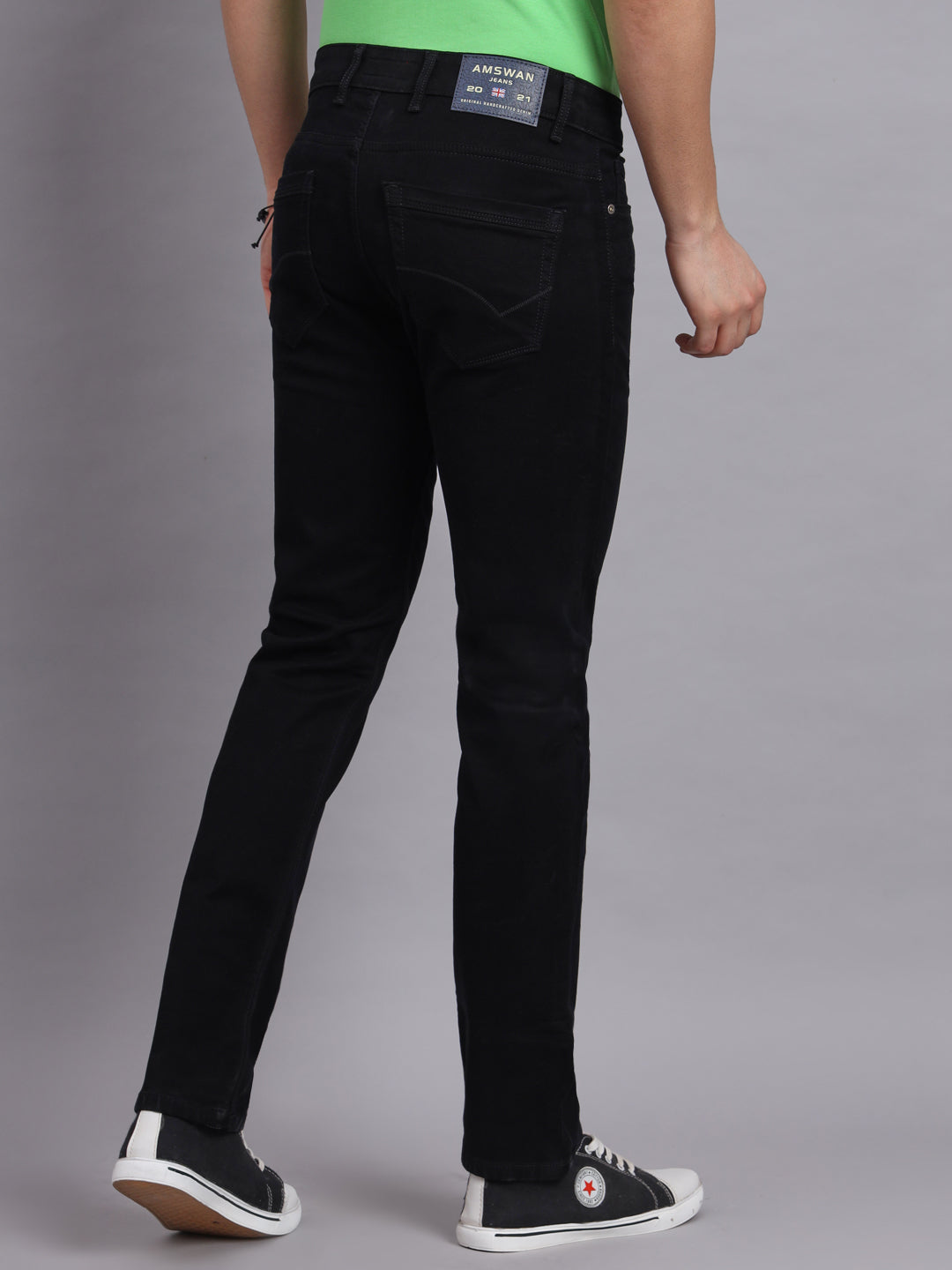Amswan Premium Black Denim For Men