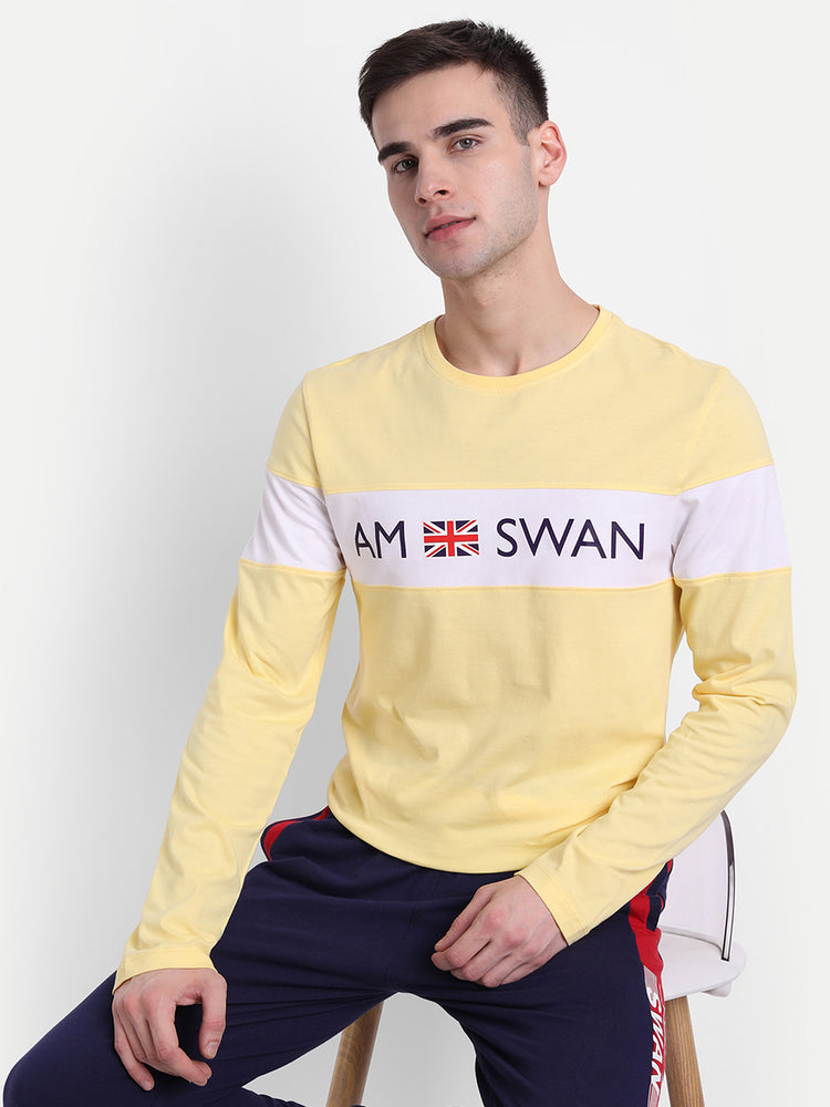 Mens Premium Cotton Printed Full Sleeve T-Shirts