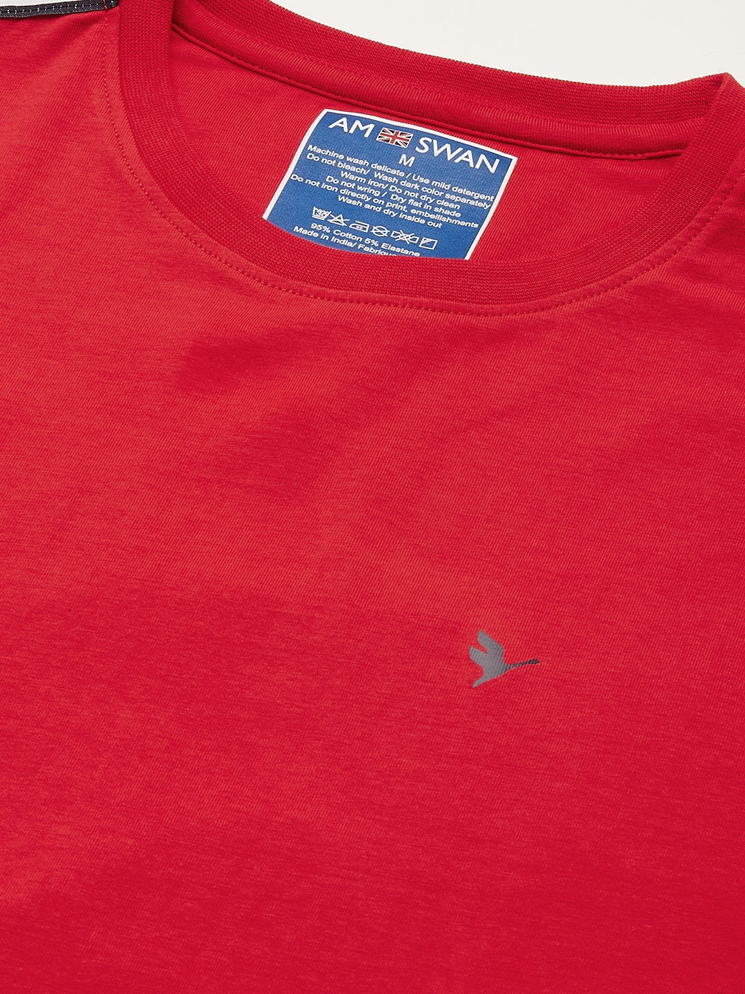 Mens Premium Cotton Lycra Half Sleeve Crew Neck T-Shirts