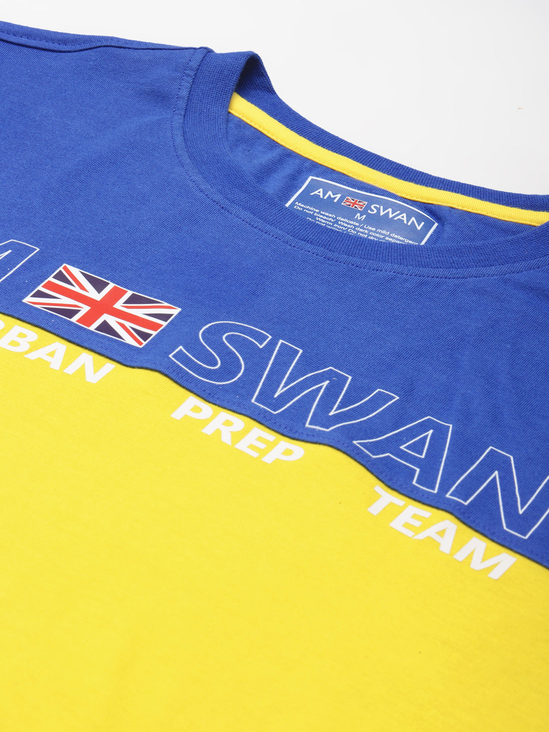 Mens Premium Cotton Colourblock Printed Half Sleeve Crew Neck T-Shirts