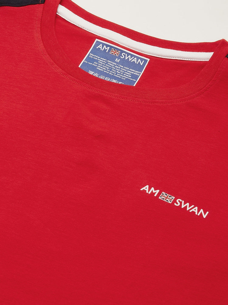 Mens Premium Cotton Lycra Printed Half Sleeve Crew Neck T-Shirts