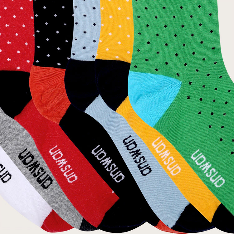 Amswan Unisex Premium Fine Gauge Cotton Socks Pack Of 7